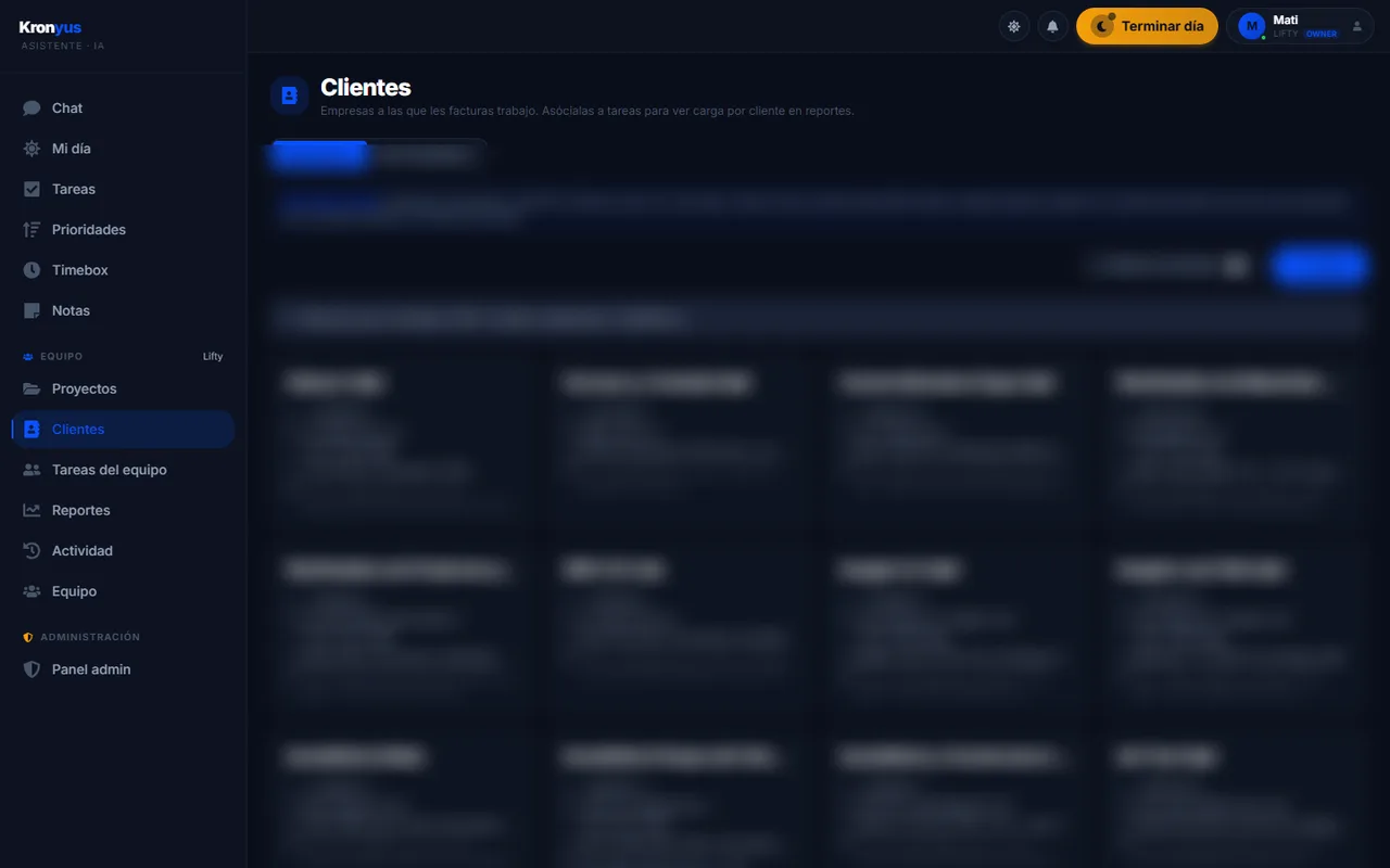 Clientes (CRM)
